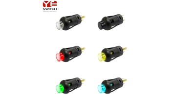 8mm Illuminated Round Momentary SPST Push Button S