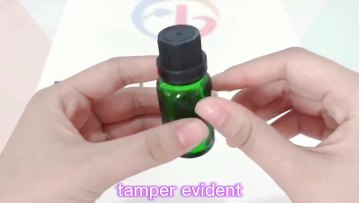 Plastic CRC Cap With Insert For Glass Bottles 18mm Black Tamper Evident Cap1