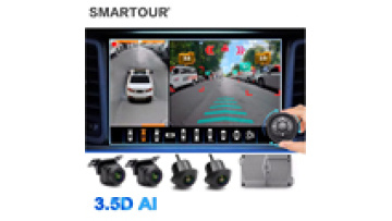SMARTOUR AHD 1080P 360-Degree Car Camera System with AI Panorama Recorder1