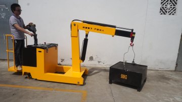 24v battery power 1t hydraulic mini electric hoist crane1
