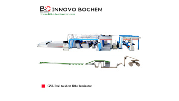 Reel to sheet litho-laminator
