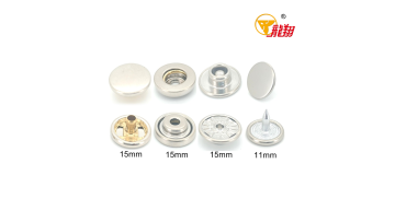 403# Polished Ball‑Spring 4‑Part Brass Snap Fastener Set
