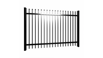 Boundary wall welded pressed spear top steel fence1