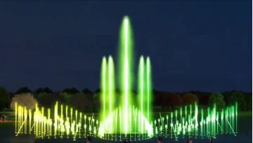 the shape of flower musical fountain