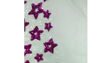 Nigeria Lace Large Sequins 2023 White Stars Mesh Sequin Fabric bridal fabric lace shiny sequin beaded1