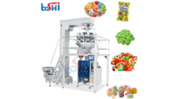 Automatic vertical bagging jelly gummy candysoft candy chewing bubble gum packaging machine fluffy candy snacks packing machine1
