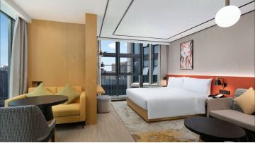 Hilton hotel bedroom case