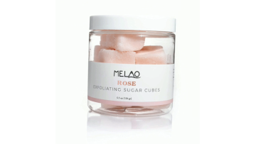 Wholesale private label exfoliating Rose coconut bath scrub cube sugar scrub cubes for body care1