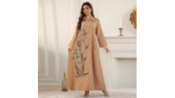 2026 Ramadan New Abaya Jacquard Fabric Sequin Embroidery Muslim Dress Ethnic Clothing Applique Robe Wholesale Eid Dresses1