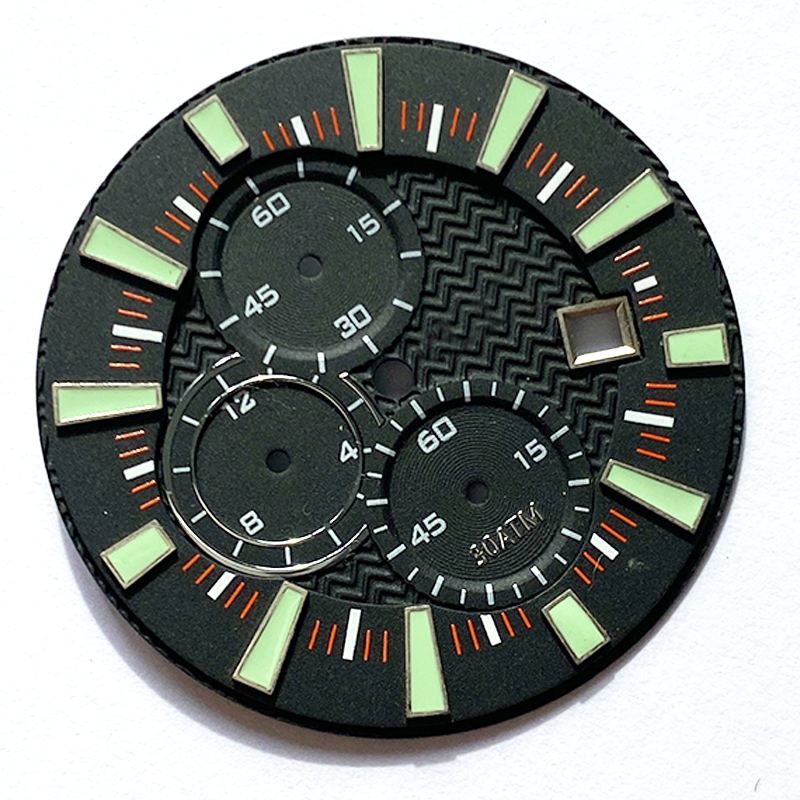Tapered applied index watch dial 