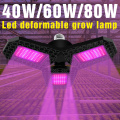 Full Spectrum Led Grow Lamp E27 Plant Light 40W 60W 80W LED Seedling Fito Lights 220V Plants Lampada LED Flower Seed Growth Tent