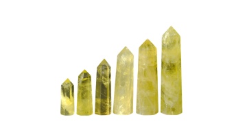 Citrine Single Pointed Hexagonal Prism Beads Ornament 27SP1492