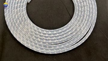 Silicone spiral wound tube