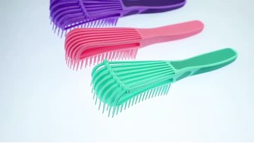 New Design 8 Row Octopus Brush Salon Use Anti-static Scalp Massage Vent Flexible Hairbrush Detangling Hair Brush