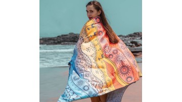 suede beach towel