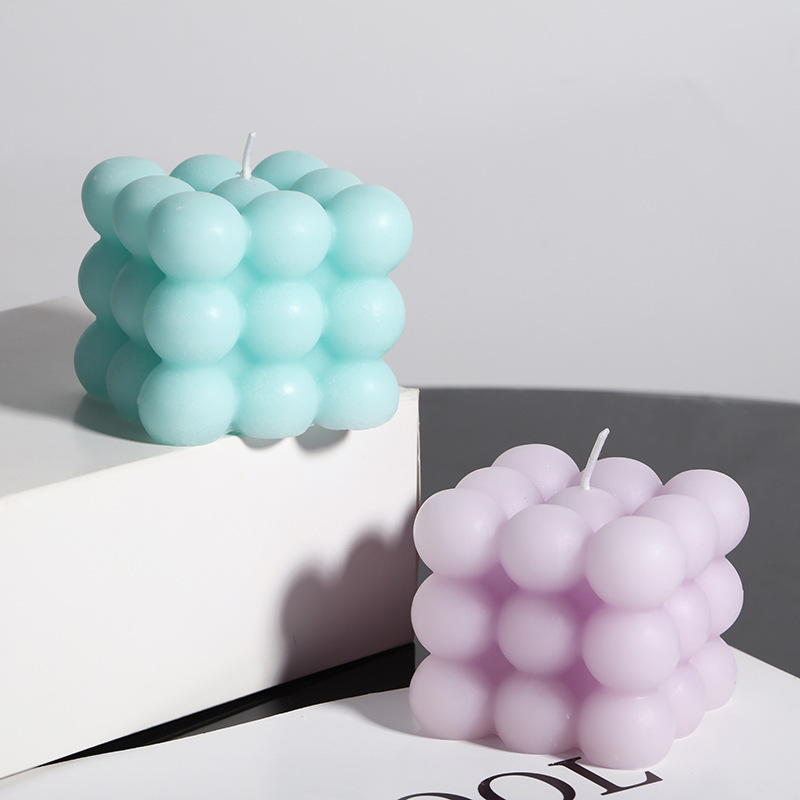 purple bubble candle