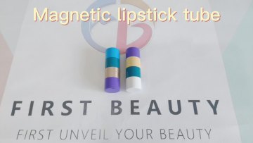 Mixed Color Shiny Orange Lipstick Tube Aluminum Cylinder Lip Balm Container Tube Package1