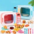 Kid's Kitchen Toys Simulation Microwave Oven Educational Toys Mini Kitchen Food Pretend Play Cutting Role Playing Girls Toys