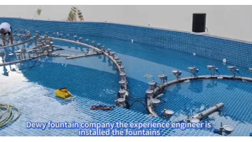 Dubai garden music dance water fountain project
