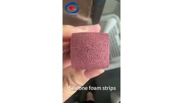 Red silicone foam strip