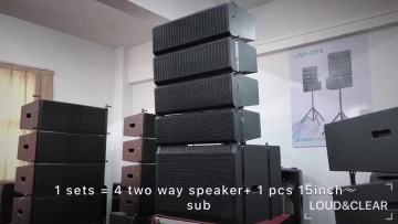  dual 6inch active  line array subwoofer 