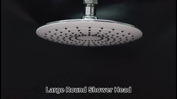 Leelongs Plastic Round 9Inch Wall Mounted Rain pressurized shower head1