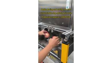 Apple peeling and coring machine