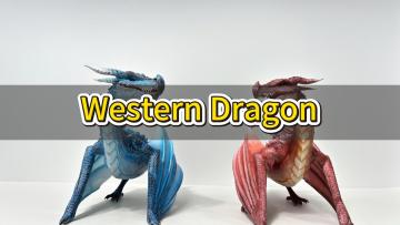 Pink and Blue Weatern Dragon