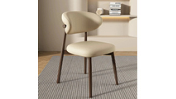 High quality  modern furniture coffee shop wood and leather chairs for restaurant1