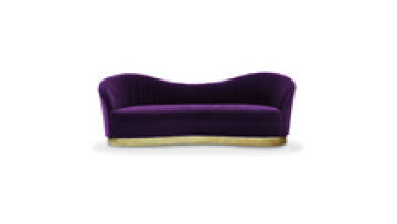 Modern style purple velvet sofa new fashion sofas for living room furniture1