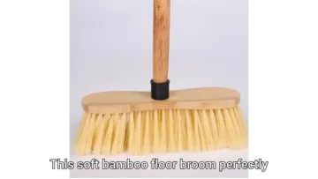 Soft Bamboo Broom for Cleaning Floors1