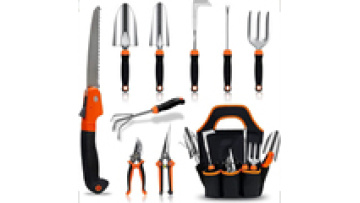 Customized and Professional hand garden tools Stainless steel heavy duty garden tool set with bag1