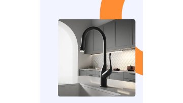 Economic Polished Chrome Pull-out Kitchen Tap Mixer Metered Faucets for Apartment1