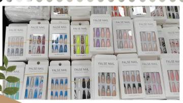 High Quality ABS Ballerina Gradient Long Full Cover Fake Nail  Wholesale Art Tips Coffin Press On False Artificial Nails1