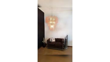  pink crystal chandelier
