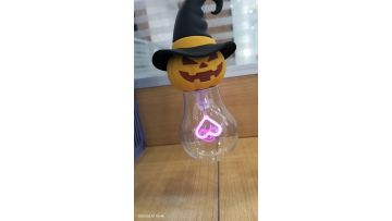 Pumpkin head silicone cap LED rechargeable battery bulb
