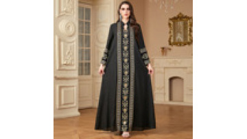Pamadan Saudi Arabian Abaya Dubai Turkey EID  Modest Kaftan Islamic Clothing 41781