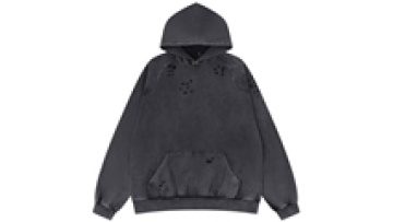 Manufacturers Streetwear Hoodie Mens Custom Distressed Acid Wash Vintage Hoodies with Kangaroo Pocket1