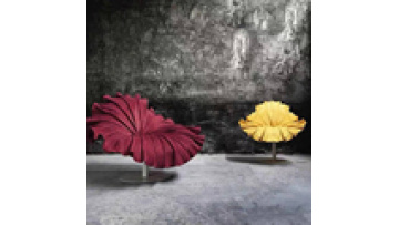 360 degree rotatable leisure chair modern art furniture accent chair flower shaped for hotel office and living room1