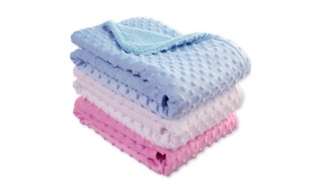 100% polyester mink blanket baby blanket manufacturer minky dot blanket for baby1