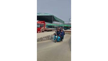 Electric tricycle climbing load test