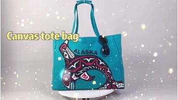 Custom Printed Logo Organic Cotton Shopping Bag