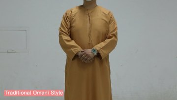 Wholesale Muslim dress Omani Robe Qamis Islamic Clothing/Arab Thobe/Thawb/Abaya for Men Jubbah1