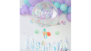 Mermaid Balloon Kit with Paper Confetti, Bobo Balloon, Tissue Paper, and Mermaid Banner for Party Decoration1