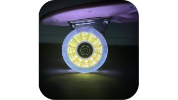 Roller skate flashing wheels 