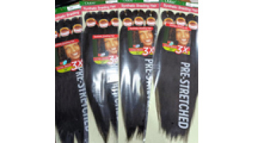 Fujia Wholesale: 3 Pack Pre-Stretched Braiding Hair Bundles - Hot Water Braids1
