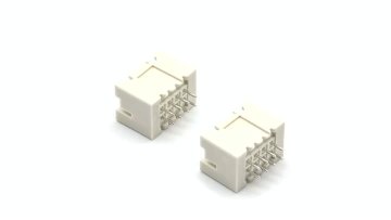 2.5mm Pitch WAFER XA Straight Pin Header Connector 180° DIP Beige With Lock 2*4P