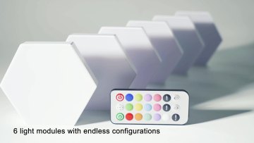 Mobile app Controlled Aurora Light 2022 NEW Honeycomb Module Light Hexagonal Lamp for Gaming Room Decoration1