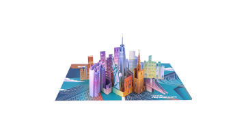 3D New York Pop Up Card