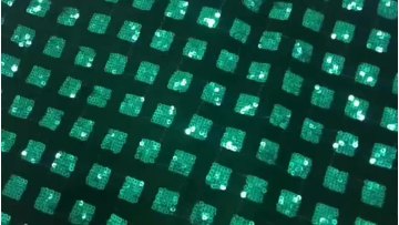 High-Quality New Multi-Color Velvet Square Sequin Garment Accessory Fabric green1